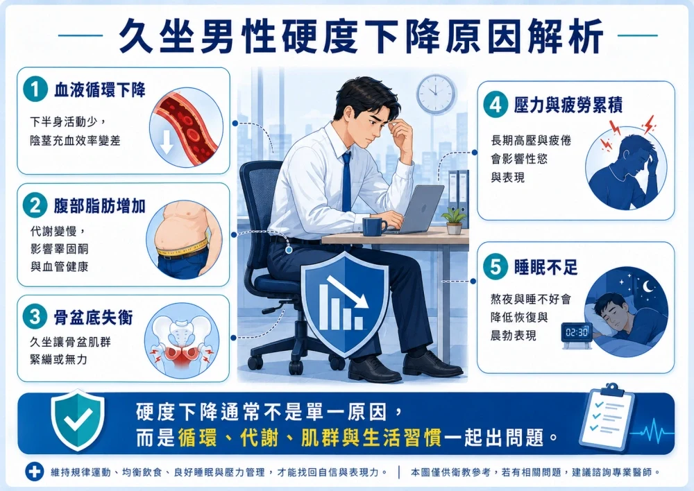 久坐影響血液循環圖解